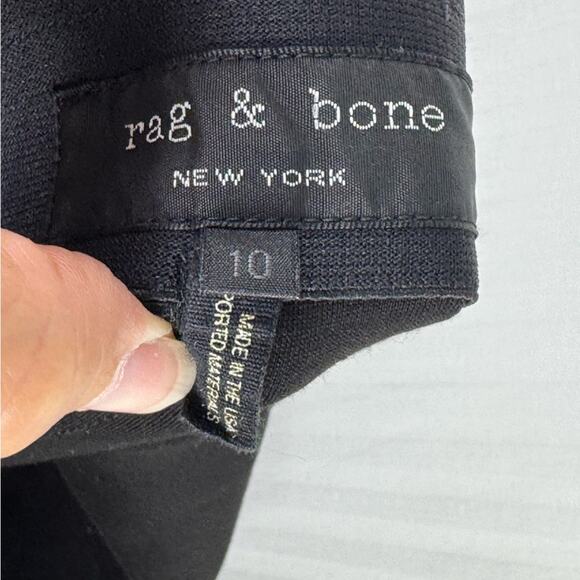 Rag & Bone Classic Slim Ankle Black Pants Women’s Size 10 USA Made Smooth Curve - Picture 8 of 8